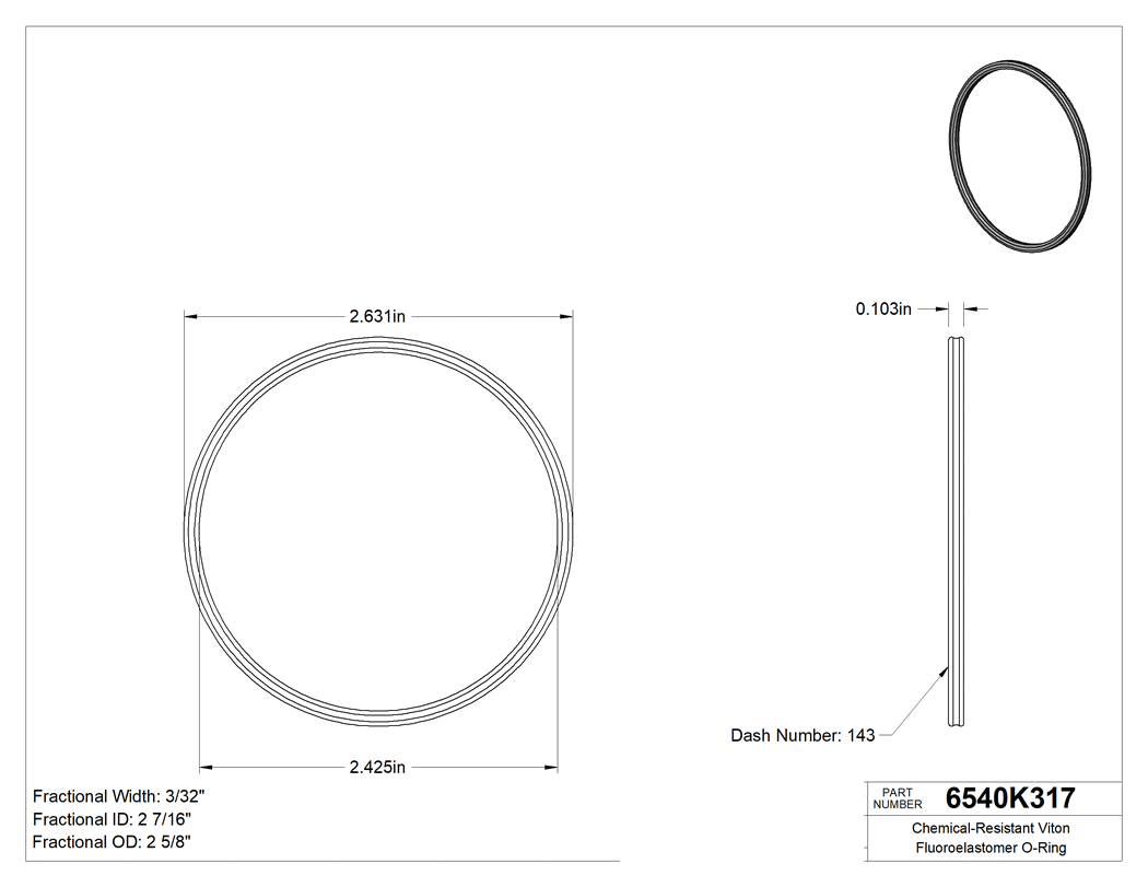 Technical drawing - 6540K317